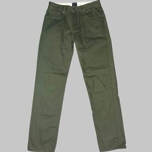 Goodale Mens 28x29 Olive Green Selvedge Cotton Jeans Redline Slim